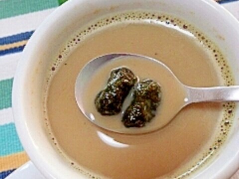 ホッと☆抹茶香る黒大豆の青汁カプチーノ♪